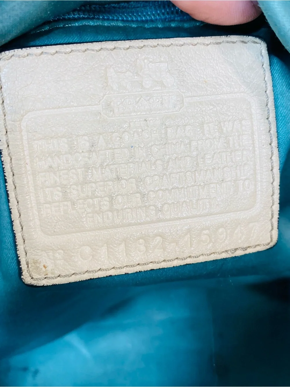 Coach Madison Gathered Leather Satchel Bag Off-White Cream Gold Hardware